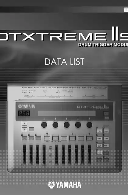 yamaha雅马哈DTXTREME IIs Data List